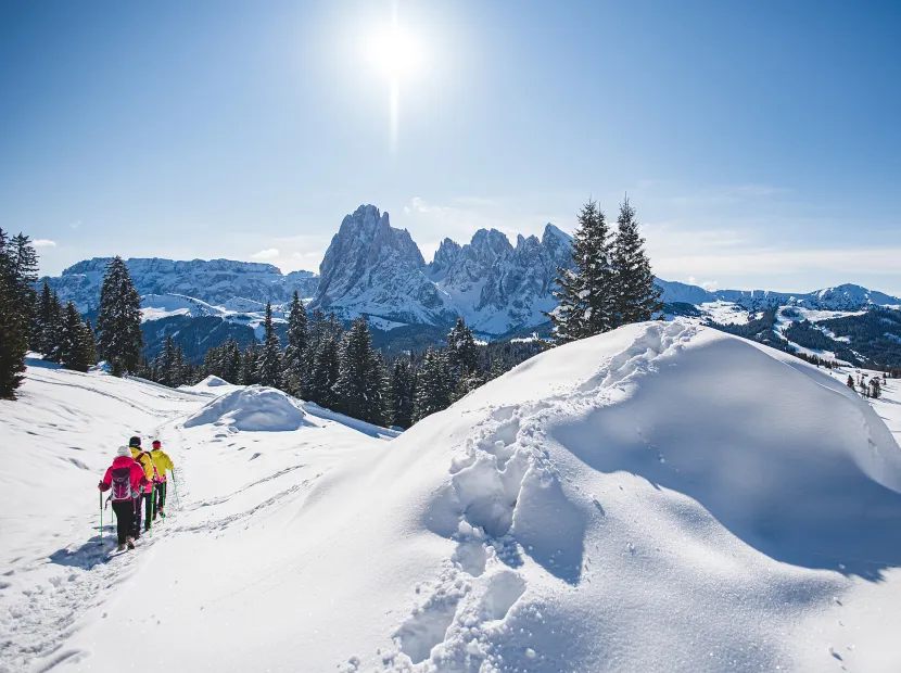 Winterwanderung auf der Seiser Alm