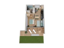 1-Bedroom Apartment with terrace - Greva Apartments 1
