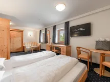 Doppelzimmer standard mit Blick auf die Geislerspitzen - Monte Pana – Dolomites Hotel