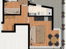 Aurea - Residence Aretia - Living & breakfast