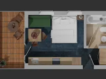 Studio mit Balkon – 60 - Residence Villa Stella