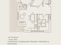 Appartment  für 6 Personen - Apartments Pra De Metz