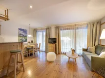 Ferienwohnung mit 2 Schlafzimmer, 2 Bäder und Terrasse mit Langkofelblick - Apartments Marienstern
