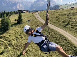 Zipline Monte Pana - Chair lift Monte Pana